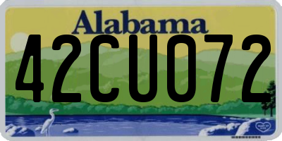AL license plate 42CU072