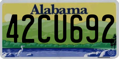 AL license plate 42CU692