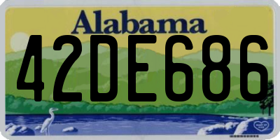 AL license plate 42DE686