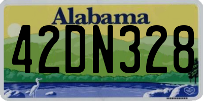 AL license plate 42DN328