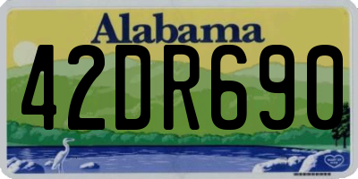 AL license plate 42DR690