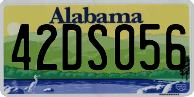 AL license plate 42DS056