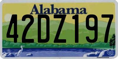 AL license plate 42DZ197
