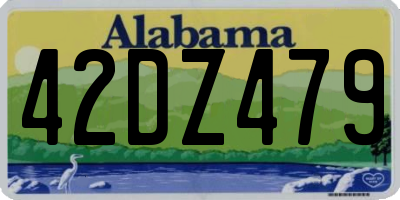 AL license plate 42DZ479