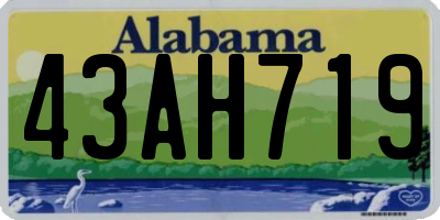 AL license plate 43AH719