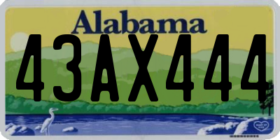 AL license plate 43AX444