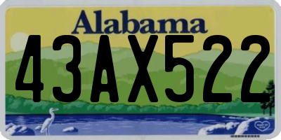 AL license plate 43AX522