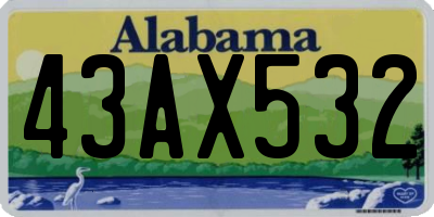 AL license plate 43AX532