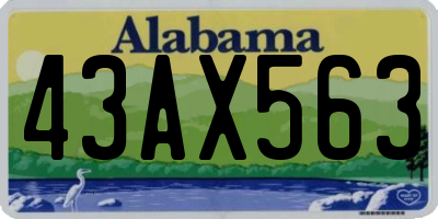 AL license plate 43AX563
