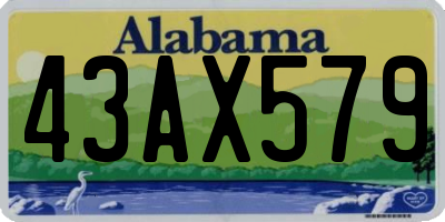 AL license plate 43AX579
