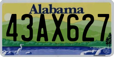 AL license plate 43AX627