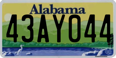 AL license plate 43AY044
