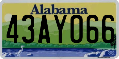 AL license plate 43AY066