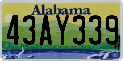 AL license plate 43AY339