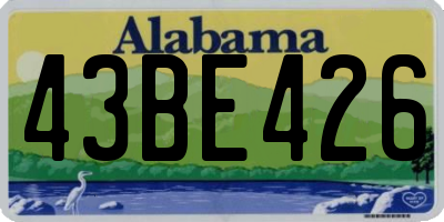AL license plate 43BE426