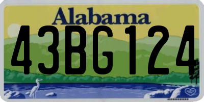 AL license plate 43BG124