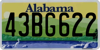 AL license plate 43BG622
