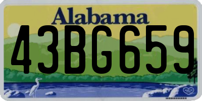 AL license plate 43BG659