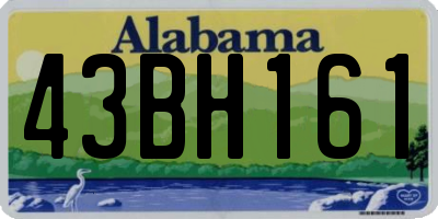 AL license plate 43BH161