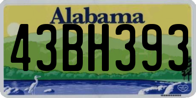 AL license plate 43BH393