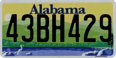AL license plate 43BH429