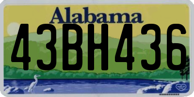 AL license plate 43BH436