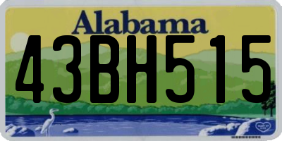 AL license plate 43BH515