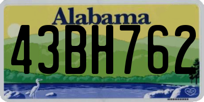 AL license plate 43BH762