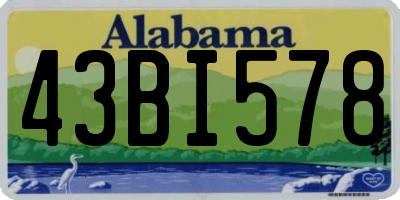 AL license plate 43BI578