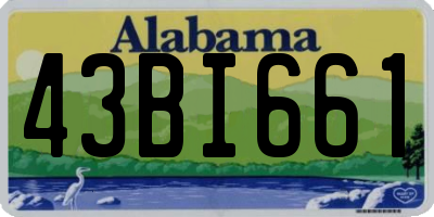 AL license plate 43BI661