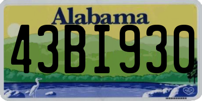 AL license plate 43BI930