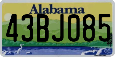 AL license plate 43BJ085