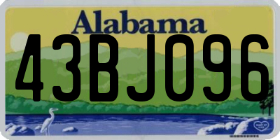 AL license plate 43BJ096