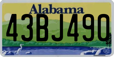 AL license plate 43BJ490