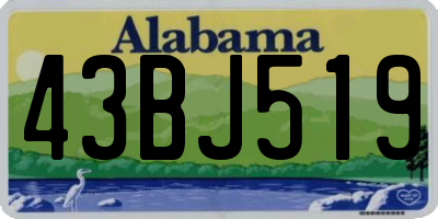 AL license plate 43BJ519