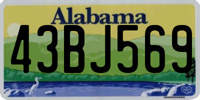 AL license plate 43BJ569