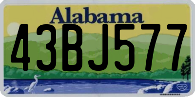 AL license plate 43BJ577