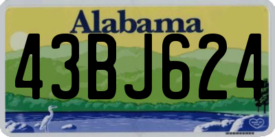 AL license plate 43BJ624