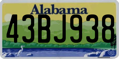 AL license plate 43BJ938