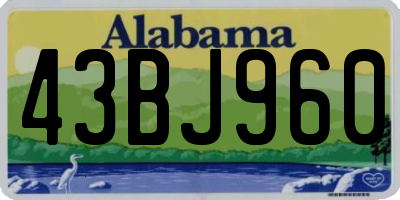 AL license plate 43BJ960