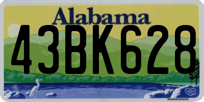 AL license plate 43BK628