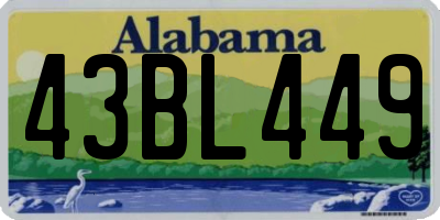 AL license plate 43BL449
