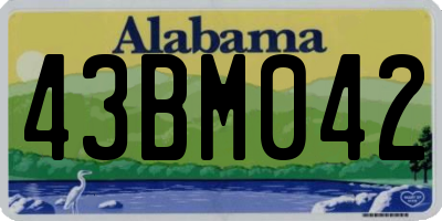 AL license plate 43BM042