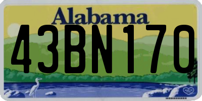 AL license plate 43BN170