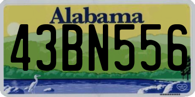 AL license plate 43BN556