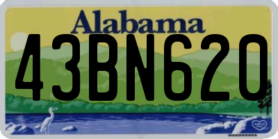 AL license plate 43BN620