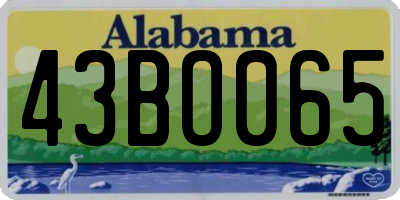 AL license plate 43BO065