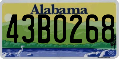 AL license plate 43BO268