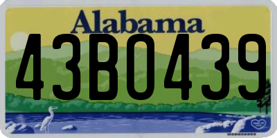 AL license plate 43BO439