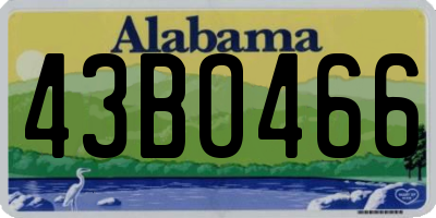 AL license plate 43BO466